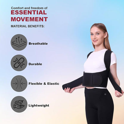Breathable and Adjustable Posture Corrector Belt for Men and Women